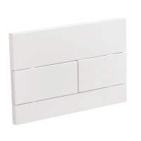 Панель змиву KOER KT-0603-03 240x160x10mm пластикова, кнопка лінійна (колір білий) (KR5318)