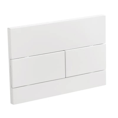Панель змиву KOER KT-0603-03 240x160x10mm пластикова, кнопка лінійна (колір білий) (KR5318)