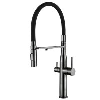 Кухонний змішувач на дві води Mixxus VTM-021 graphite Refl.Black (нерж. сталь) (MI6088) Кухонний змішувач на дві води Mixxus VTM-021 graphite Refl.Black (нерж. сталь) (MI6088)