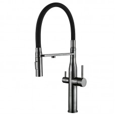 Кухонний змішувач на дві води Mixxus VTM-021 graphite Refl.Black (нерж. сталь) (MI6088) Кухонний змішувач на дві води Mixxus VTM-021 graphite Refl.Black (нерж. сталь) (MI6088)