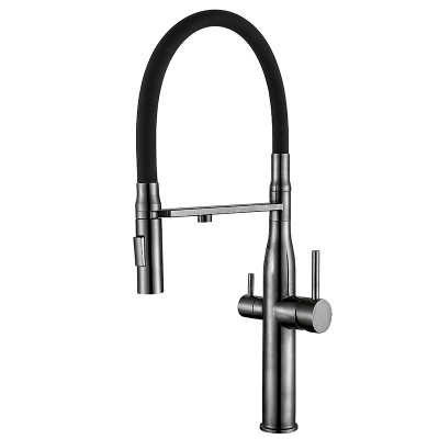 Кухонний змішувач на дві води Mixxus VTM-021 graphite Refl.Black (нерж. сталь) (MI6088) Кухонний змішувач на дві води Mixxus VTM-021 graphite Refl.Black (нерж. сталь) (MI6088)