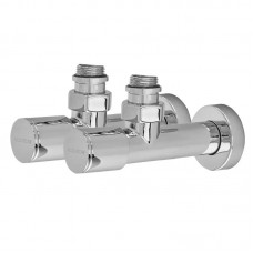 Комплект кранів для рушникосушки кутовий Koer KR.SET.533 - M1/2''xM1/2'' подовжений, хромований (KR5842) Комплект кранів для рушникосушки кутовий Koer KR.SET.533 - M1/2''xM1/2'' подовжений, хромований (KR5842)