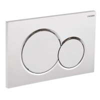 Панель змиву KOER KT-0601-01 240x160x10mm пластикова, кнопка кругла (колір хром) (KR5174) Панель змиву KOER KT-0601-01 240x160x10mm пластикова, кнопка кругла (колір хром) (KR5174)