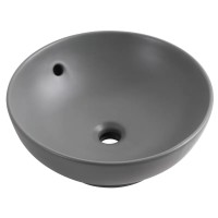 Раковина накладна MIXXUS PREMIUM TOPPER-0201 GRAY 410x410x165mm (перелив) (MP6649)