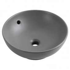 Раковина накладна MIXXUS PREMIUM TOPPER-0201 GRAY 410x410x165mm (перелив) (MP6649)