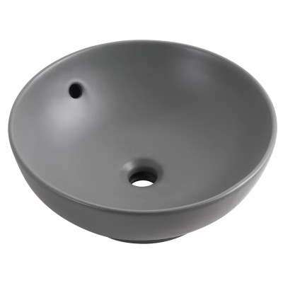 Раковина накладна MIXXUS PREMIUM TOPPER-0201 GRAY 410x410x165mm (перелив) (MP6649)