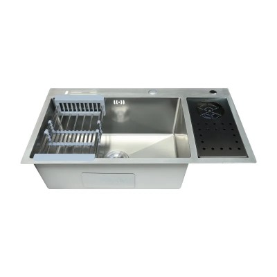 Мийка для кухні з нерж. сталі ZERIX ZH8245-SET-08 MICRO DECOR SS COLOR (колір нержавійка) (ZM5593)