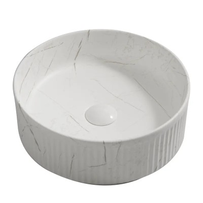 Раковина накладна MIXXUS PREMIUM WAVE-0102 MARBLE 370х370х130mm (MP6528) Раковина накладна MIXXUS PREMIUM WAVE-0102 MARBLE 370х370х130mm (MP6528)