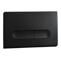 Панель змиву KOER KT-0608-05 240x160x10mm пластикова, кнопка закруглена (колір чорний матовий) (KR6125) Панель змиву KOER KT-0608-05 240x160x10mm пластикова, кнопка закруглена (колір чорний матовий) (KR6125)