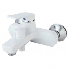 Змішувач для ванни Plamix Lucas-009 EURO SET White з шлангом, лійкою та кронштейном (PM0708) Змішувач для ванни Plamix Lucas-009 EURO SET White з шлангом, лійкою та кронштейном (PM0708)