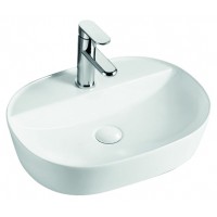 Умивальник накладний керамічний Mixxus Premium Ellipse-0201 505x385x120mm (MP6482)