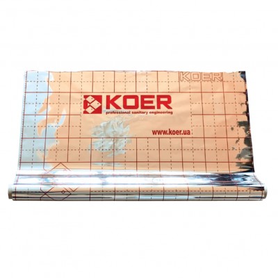 Пленка теплоотражающая металлизированная с разметкой KOER (рулон 50 м) (KR2868) Пленка теплоотражающая металлизированная с разметкой KOER (рулон 50 м) (KR2868)