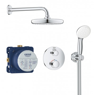 Душевая система скрытого монтажа с термостатом Grohe Grohtherm Convent. Concealed (34727000)