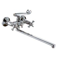 Смеситель для ванны HAIBA ZEUS 143 с полнооборотной кран буксой (HB0422) Смеситель для ванны HAIBA ZEUS 143 с полнооборотной кран буксой (HB0422)