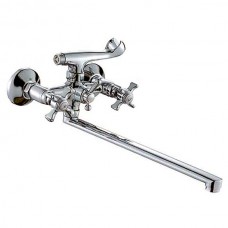 Смеситель для ванны HAIBA ZEUS 143 с полнооборотной кран буксой (HB0422)