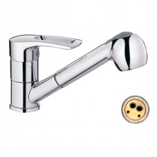 Змішувач для кухні Haiba Hansberg 014 c висувною лійкою (HB0208)