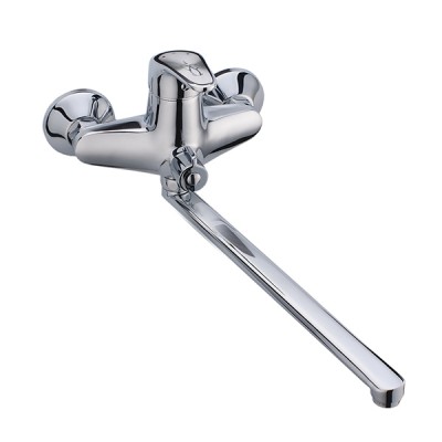 Смеситель для ванны Haiba MAGIC 006 с серой ручкой (HB0692)