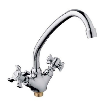 Смеситель для кухни HAIBA ZEUS 271 с полнооборотной кран буксой (HB0429)