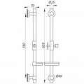 Стойка для душа ZERIX L1106 с мыльницей (без шланга и лейки) (LL1758)